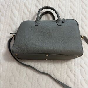 Leatherology Park Satchel Bag with Detachable Strap in Smoke Color. Never used!